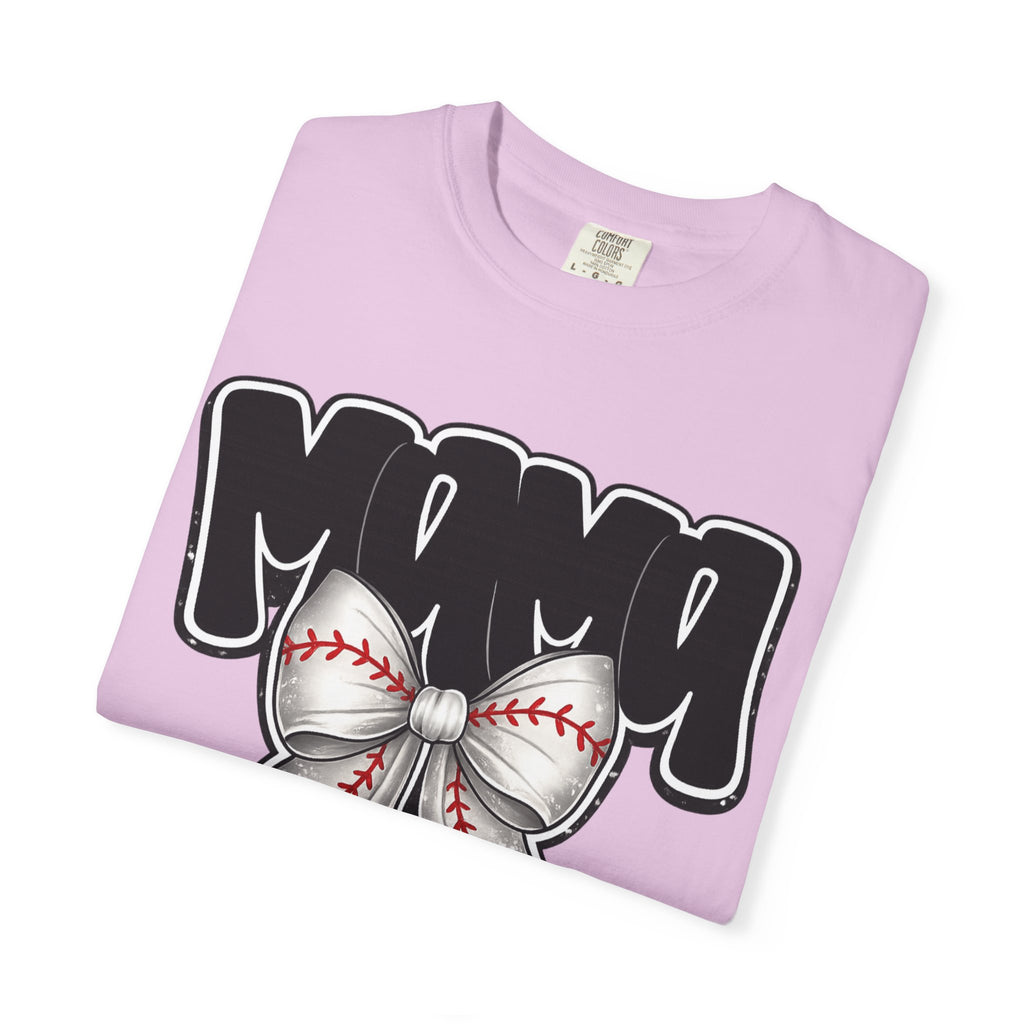 Mama Baseball Bow T-Shirt