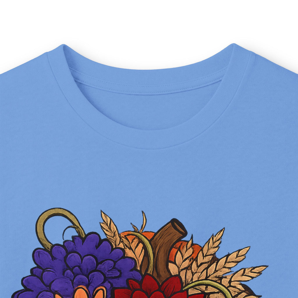 Thankful Mama Long Sleeve Tee — Thanksgiving Floral Cornucopia Shirt