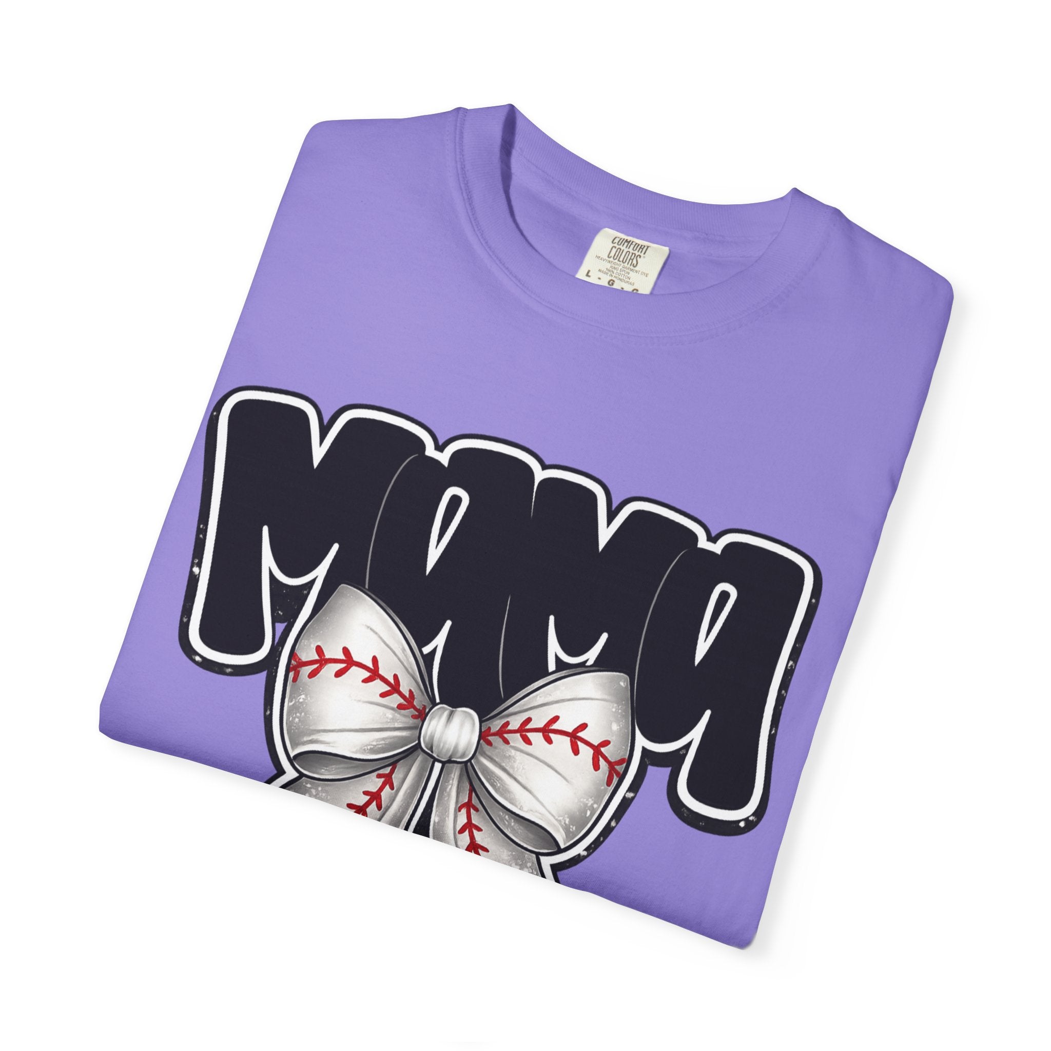 Mama Baseball Bow T-Shirt