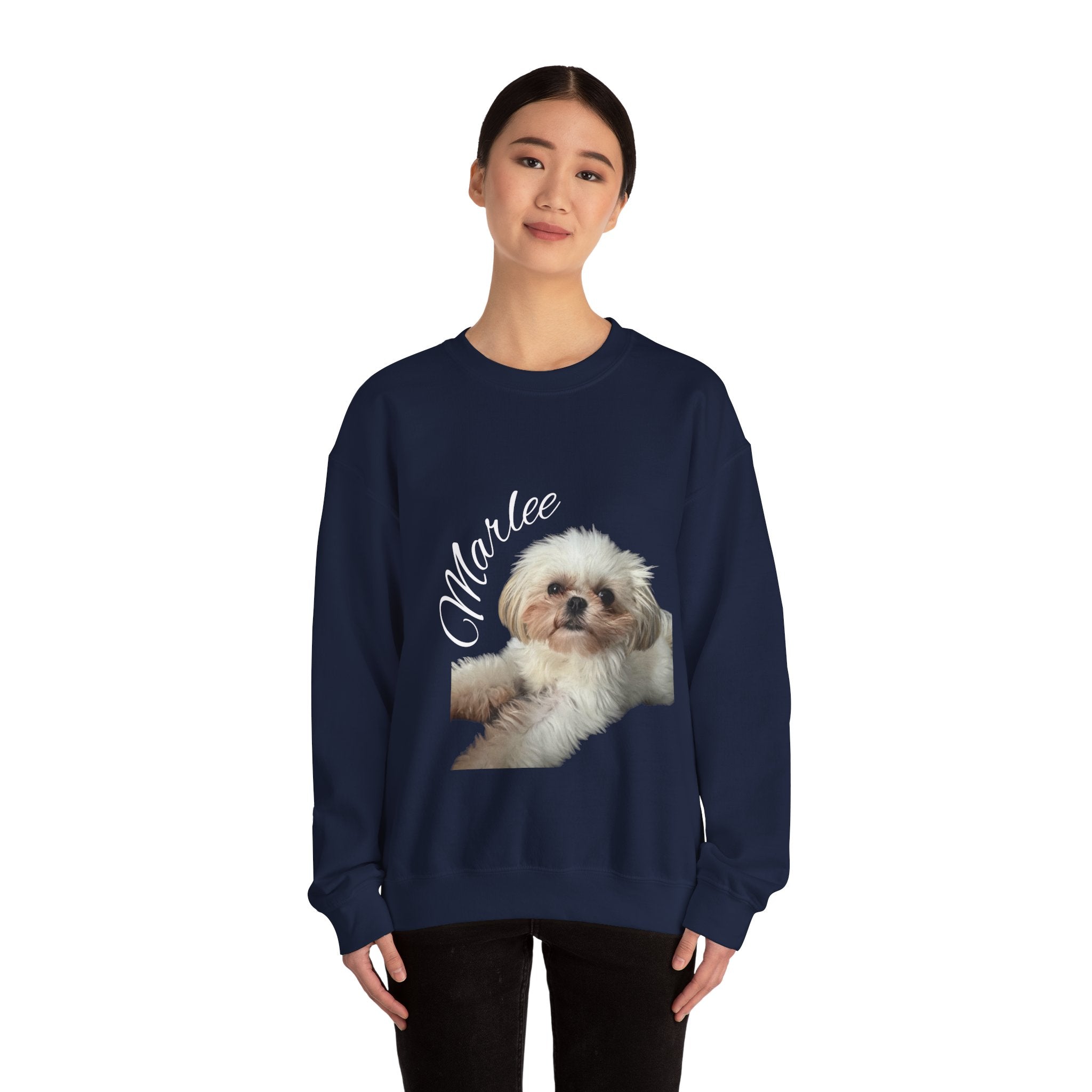 Cute Shih Tzu Puppy Crewneck Sweatshirt — Cozy Dog Lover Pullover