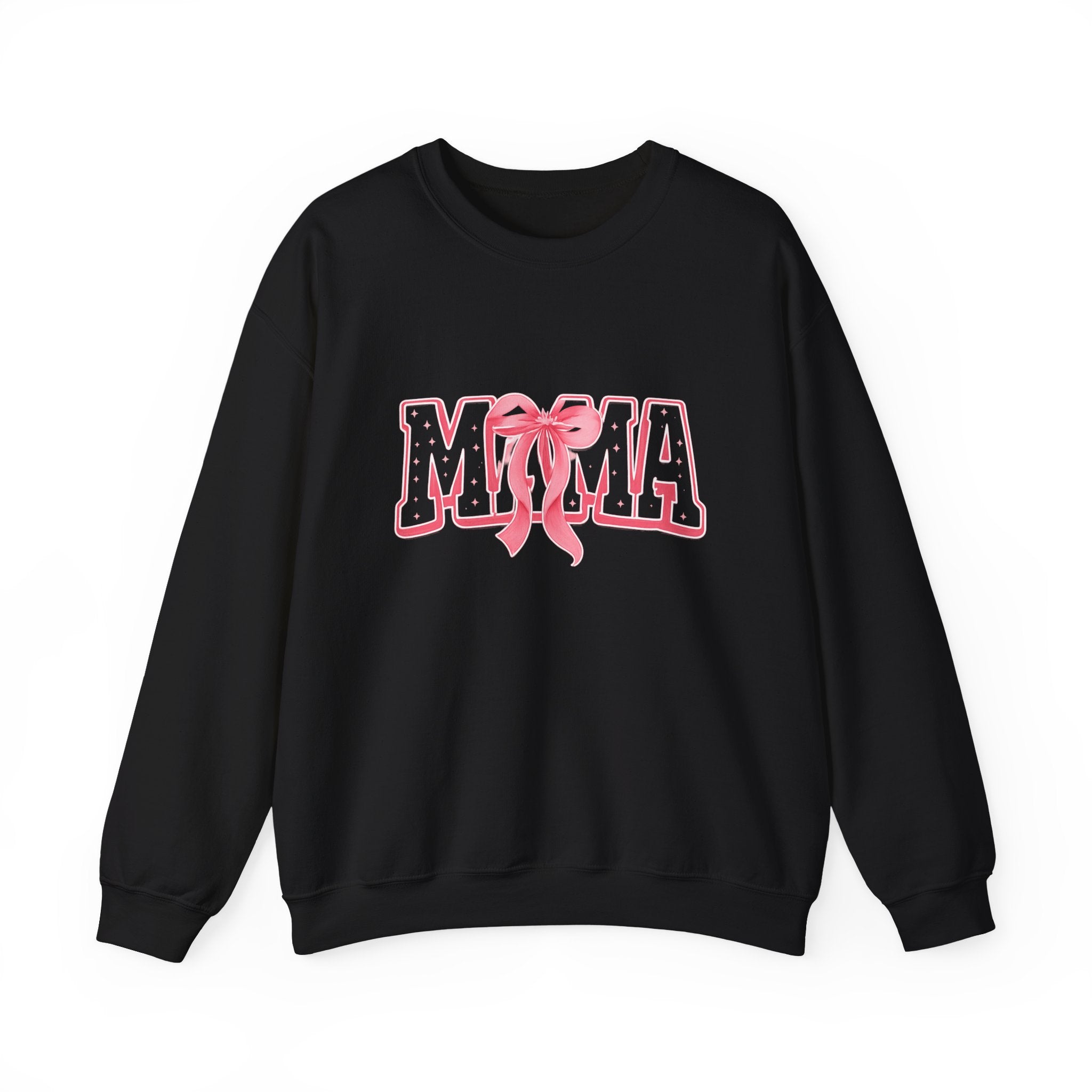 Mama Crewneck Sweatshirt — Pink Ribbon Graphic Mother's Day Pullover