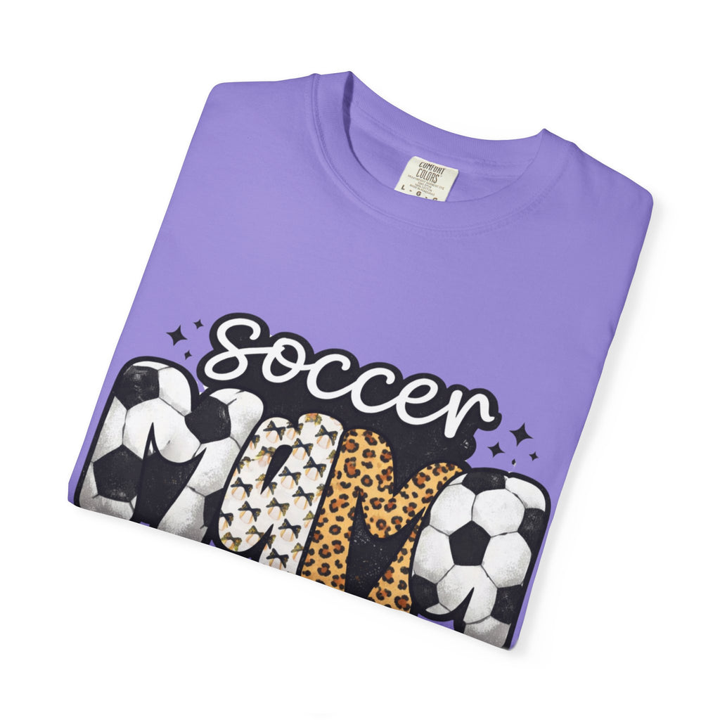 Soccer Mom T-Shirt — Leopard & Ball Graphic Tee for Soccer Moms