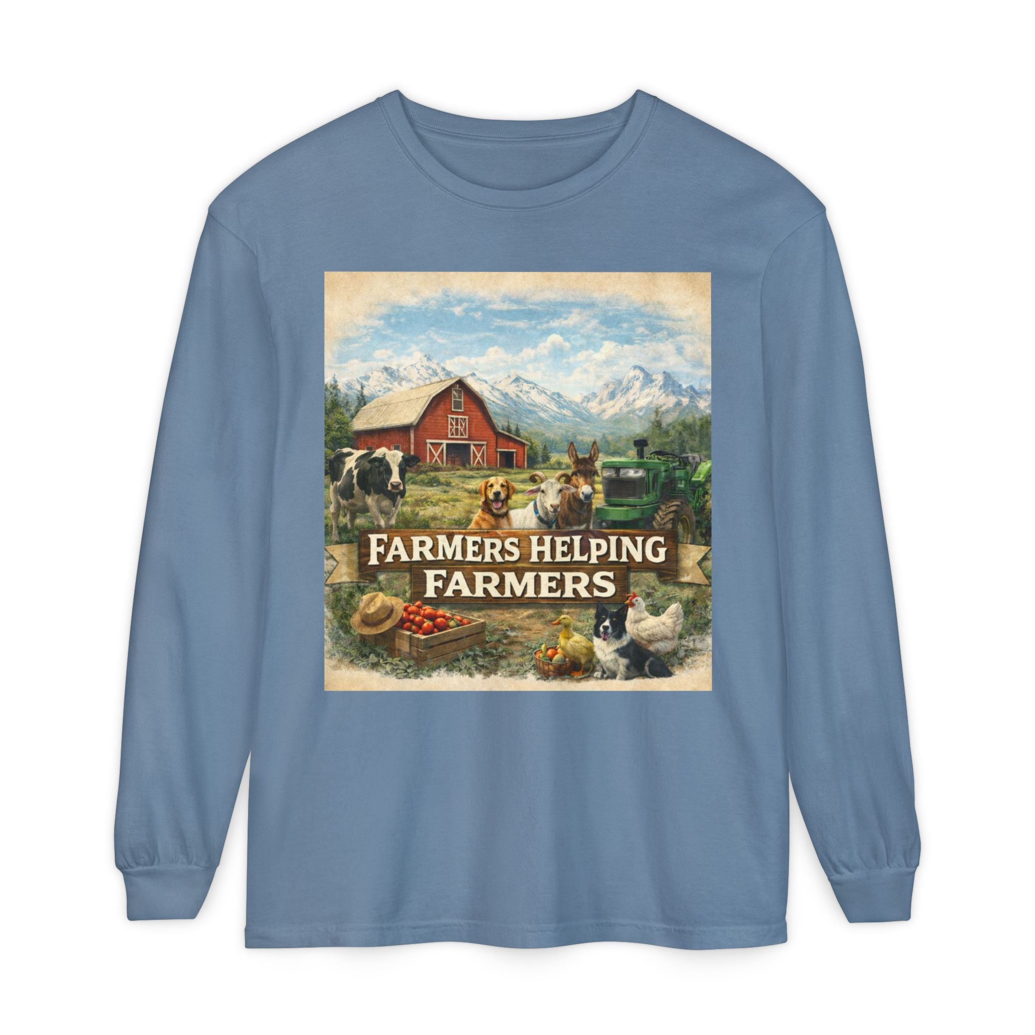 Farmers Helping Farmers Long Sleeve Tee