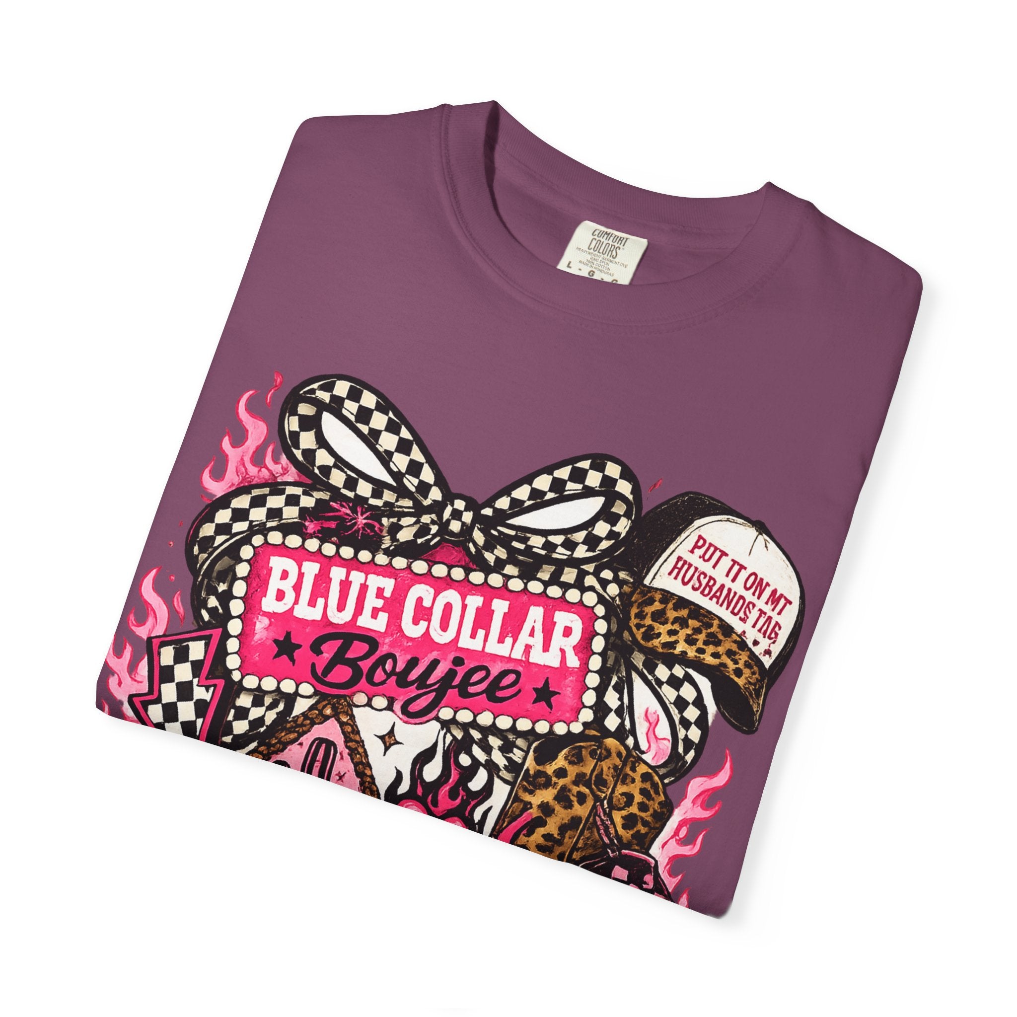 Blue Collar Boujee T-Shirt – Retro Western Cowgirl Graphic Tee