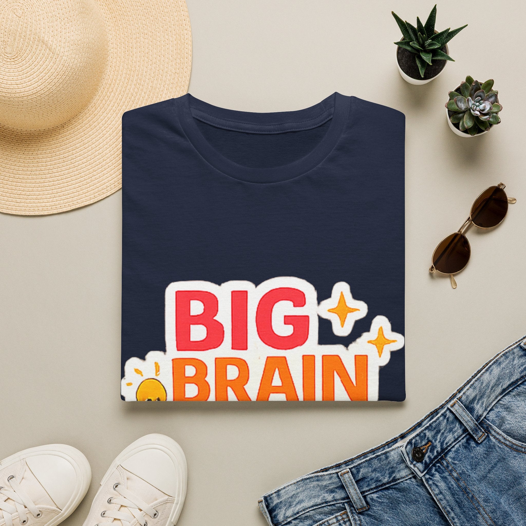 Big Brain Energy T-Shirt — Funny Motivational Graphic Tee