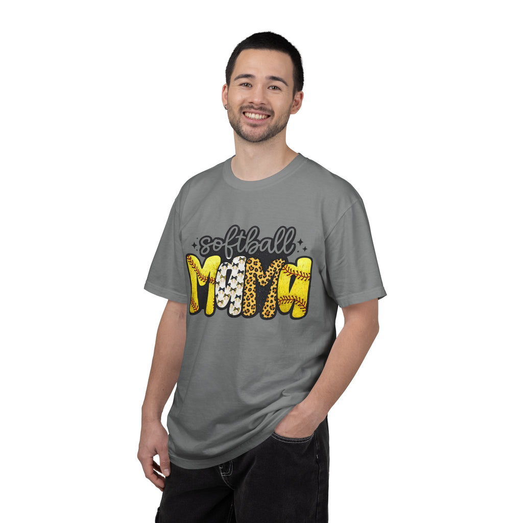 Softball Mom T-Shirt — Leopard & Stitch Graphic Tee