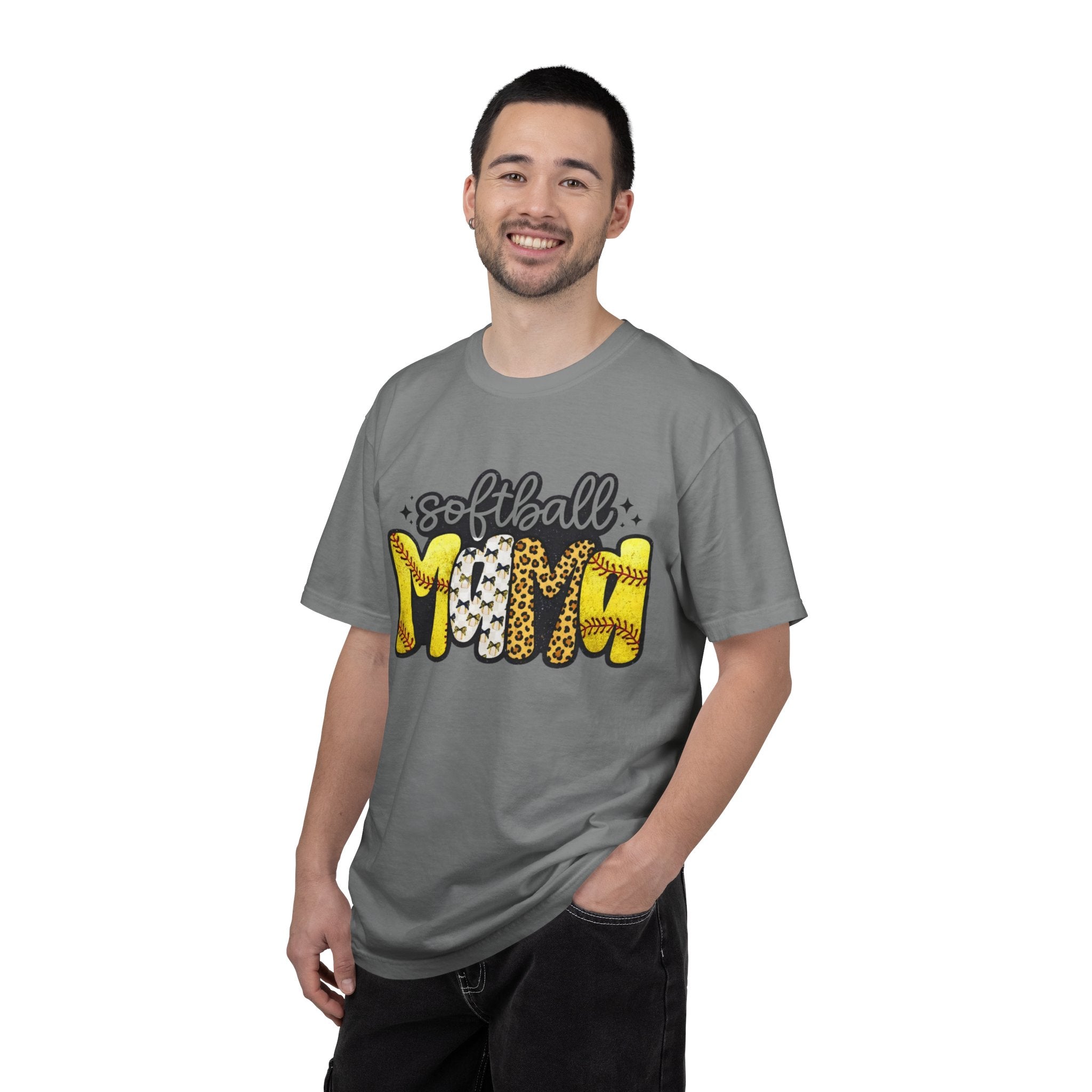 Softball Mom T-Shirt — Leopard & Stitch Graphic Tee