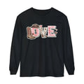 Western 'LOVE' Long Sleeve Tee — Cowgirl Cowboy Heart Graphic