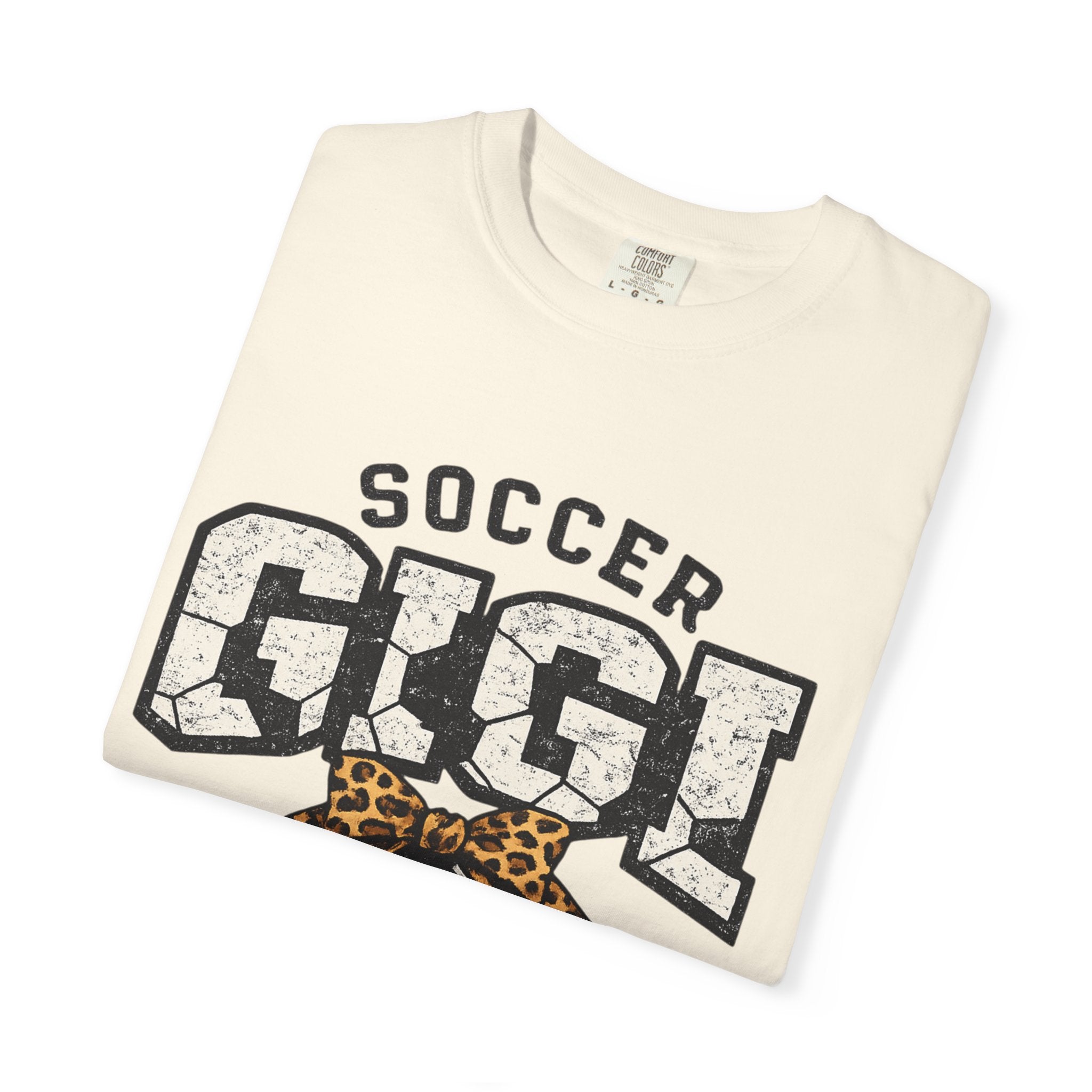Soccer Gigi T-Shirt — Leopard Bow Soccer Mom Shirt