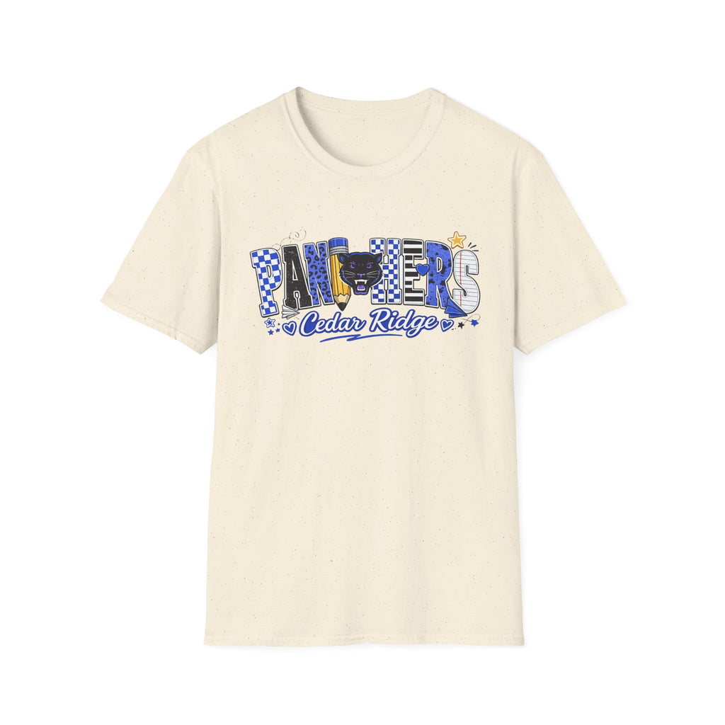 Panthers Cedar Ridge T-Shirt — School Spirit Blue Mascot Tee