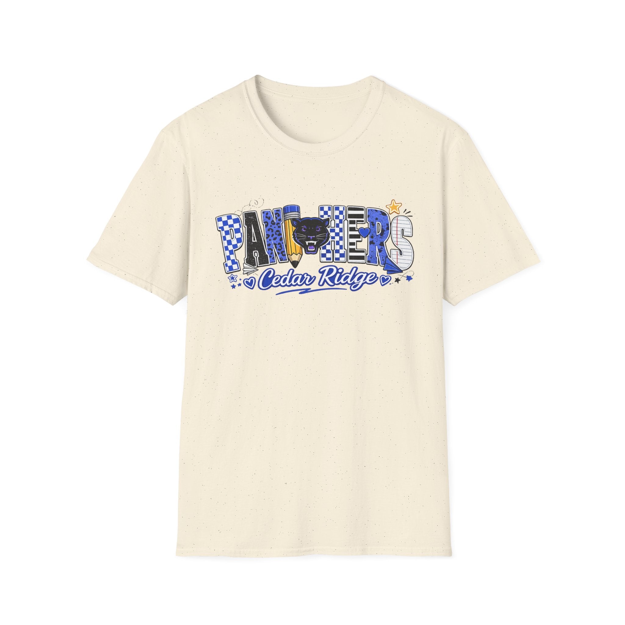Panthers Cedar Ridge T-Shirt — School Spirit Blue Mascot Tee
