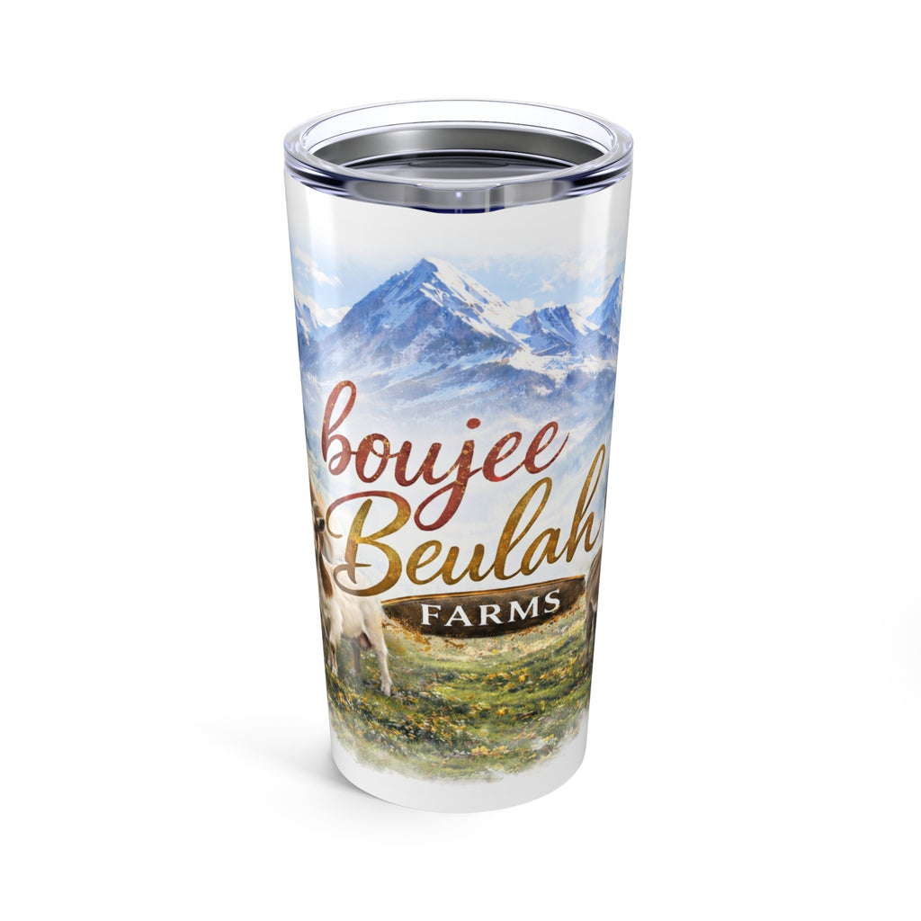 Boujee Beulah Farms 20oz Tumbler — Mountain Cow Ranch Insulated Travel Cup