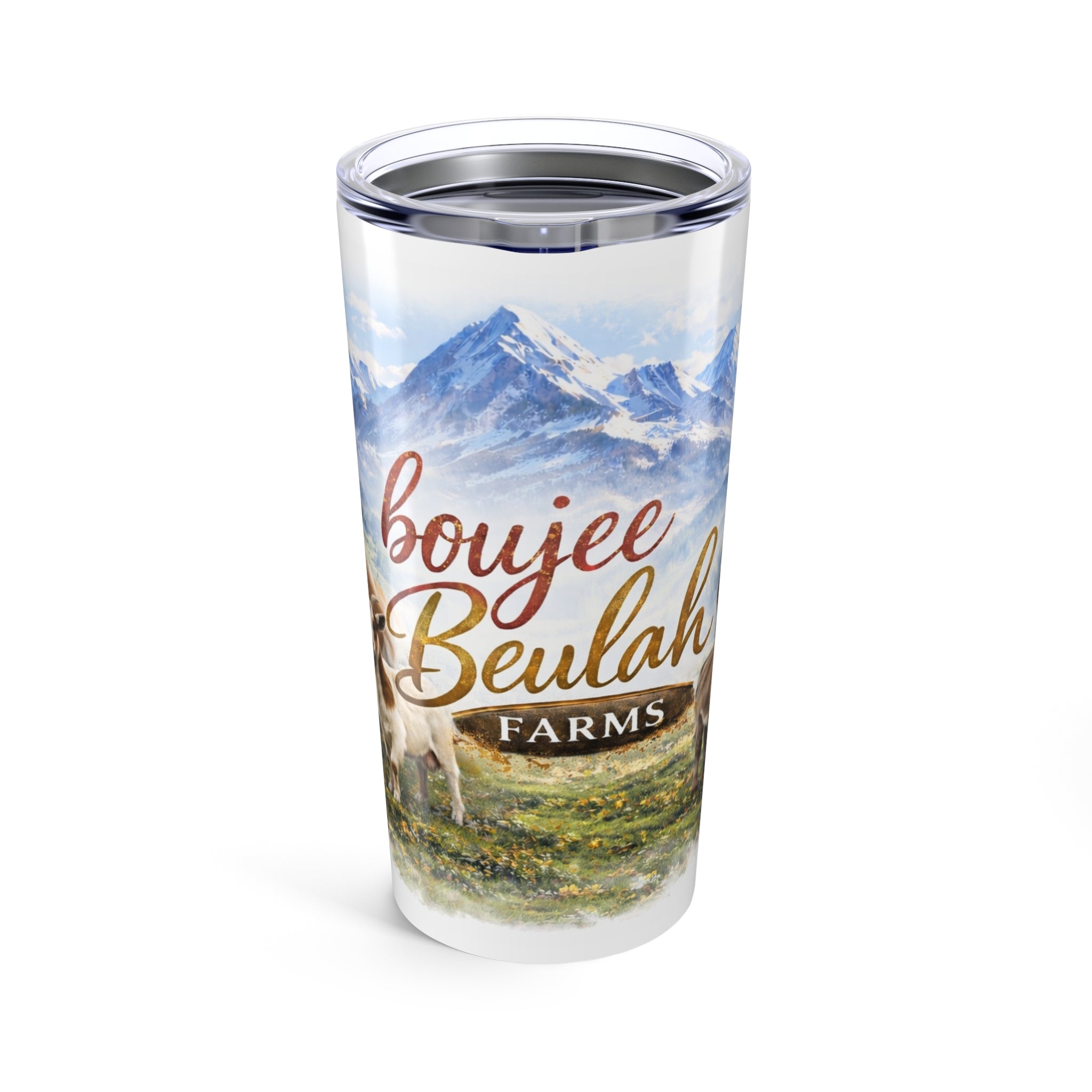 Boujee Beulah Farms 20oz Tumbler — Mountain Cow Ranch Insulated Travel Cup