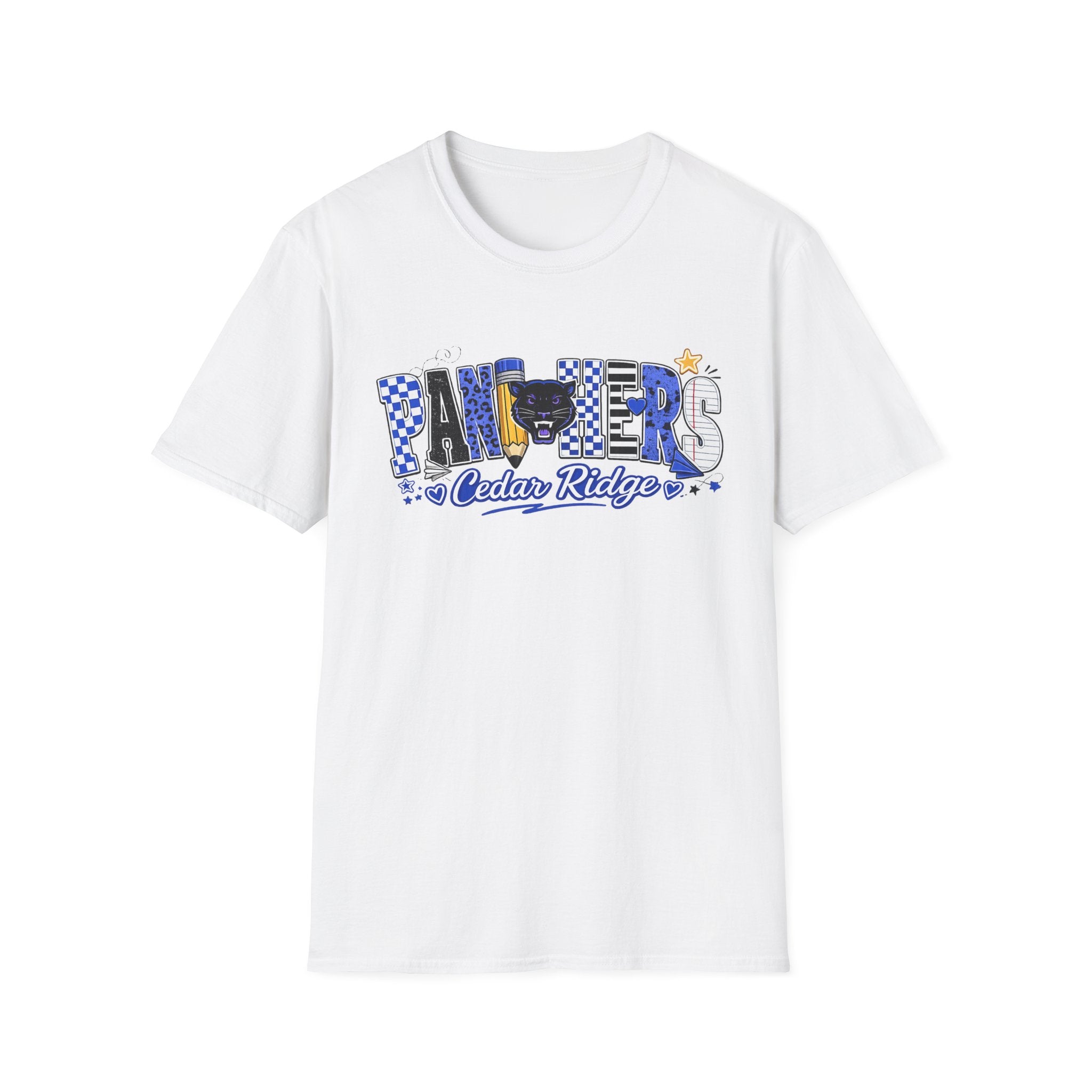 Panthers Cedar Ridge T-Shirt — School Spirit Blue Mascot Tee
