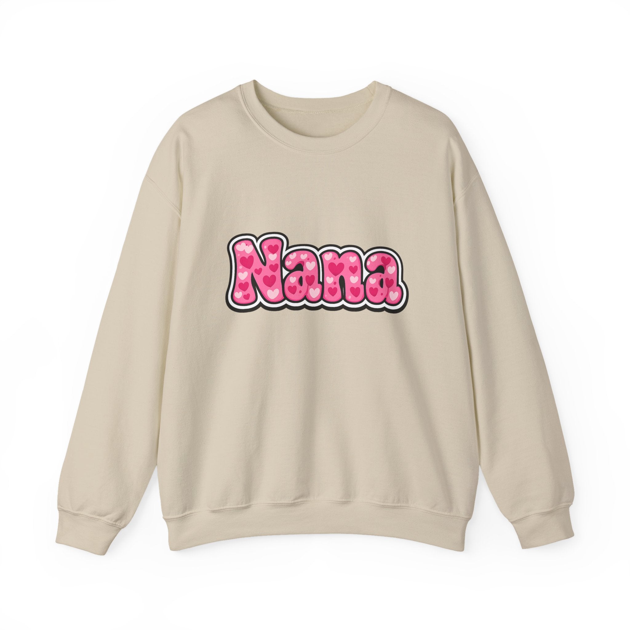 Nana Pink Bubble Text Sweatshirt — Cozy Grandma Gift