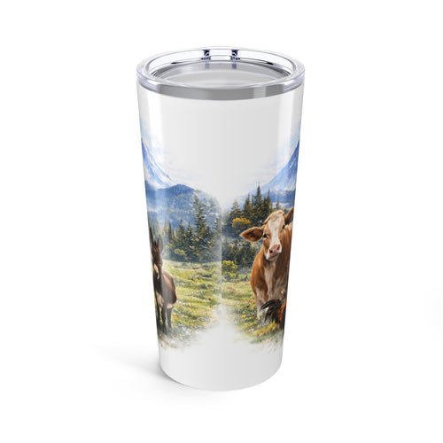 Boujee Beulah Farms 20oz Tumbler — Mountain Cow Ranch Insulated Travel Cup