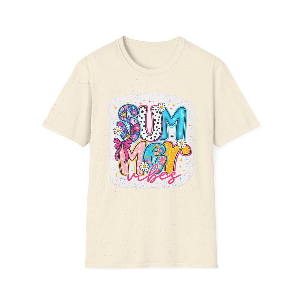Summer Vibes T-Shirt — Colorful Floral Retro Graphic