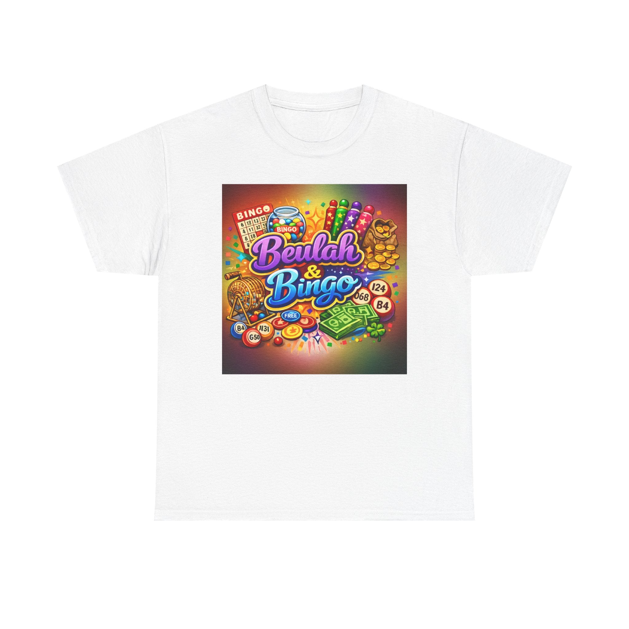 Berlah & Bingo T-Shirt — Retro Colorful Bingo Game Tee