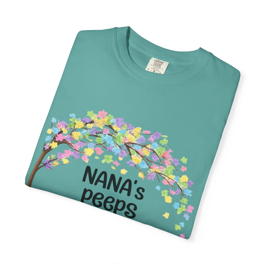 Nana's Peeps Easter T-Shirt — Personalized Grandma Bunny Family Tee