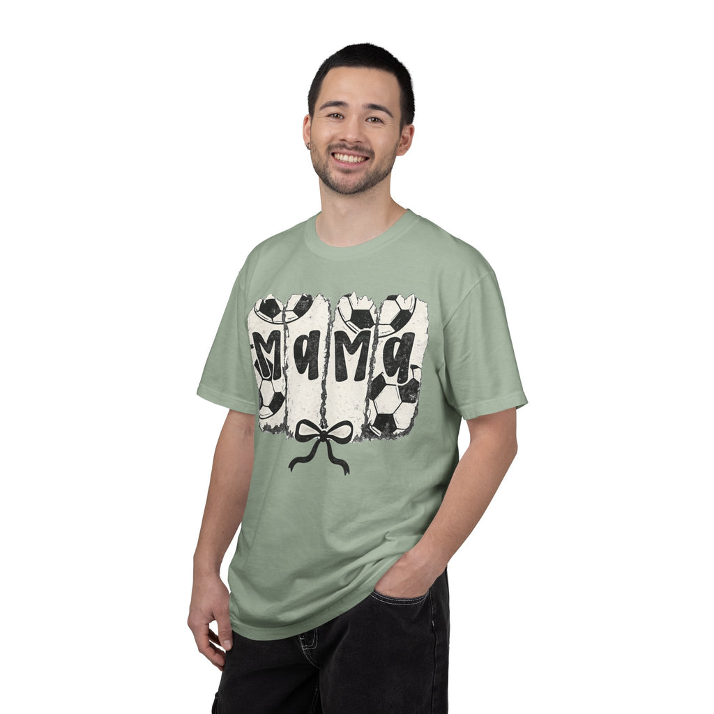 Mama Soccer T-Shirt — Vintage Soccer Ball Mama Tee for Moms