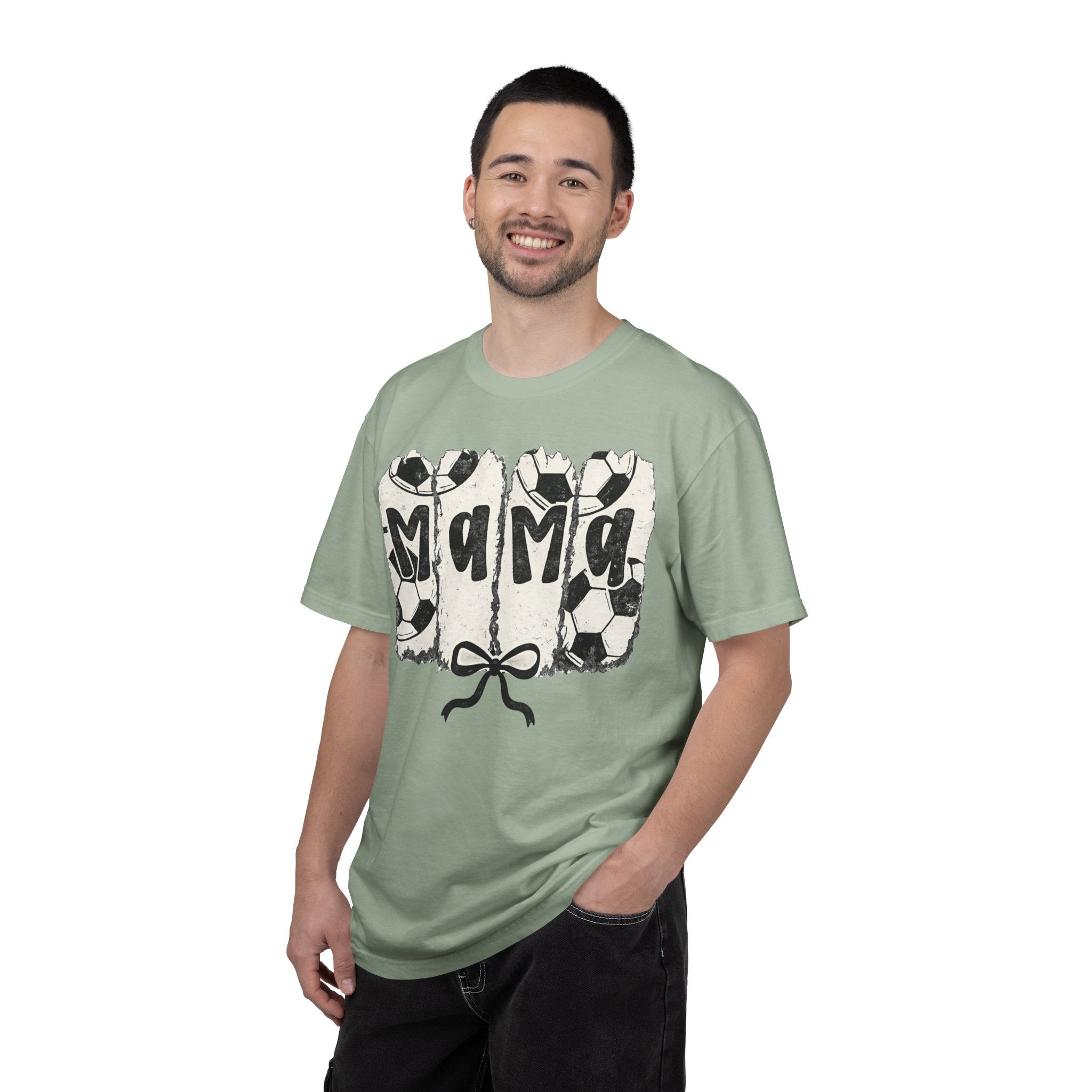 Mama Soccer T-Shirt — Vintage Soccer Ball Mama Tee for Moms