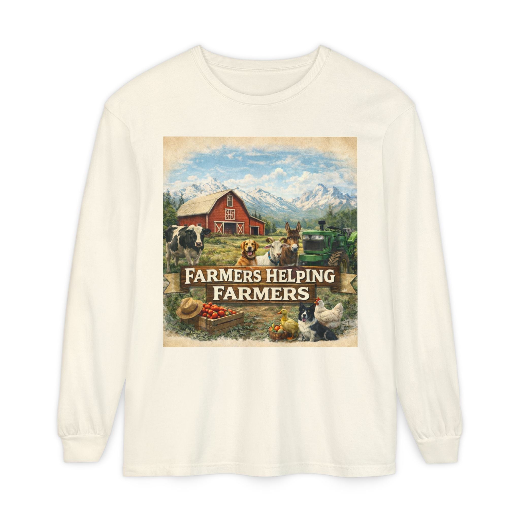 Farmers Helping Farmers Long Sleeve Tee