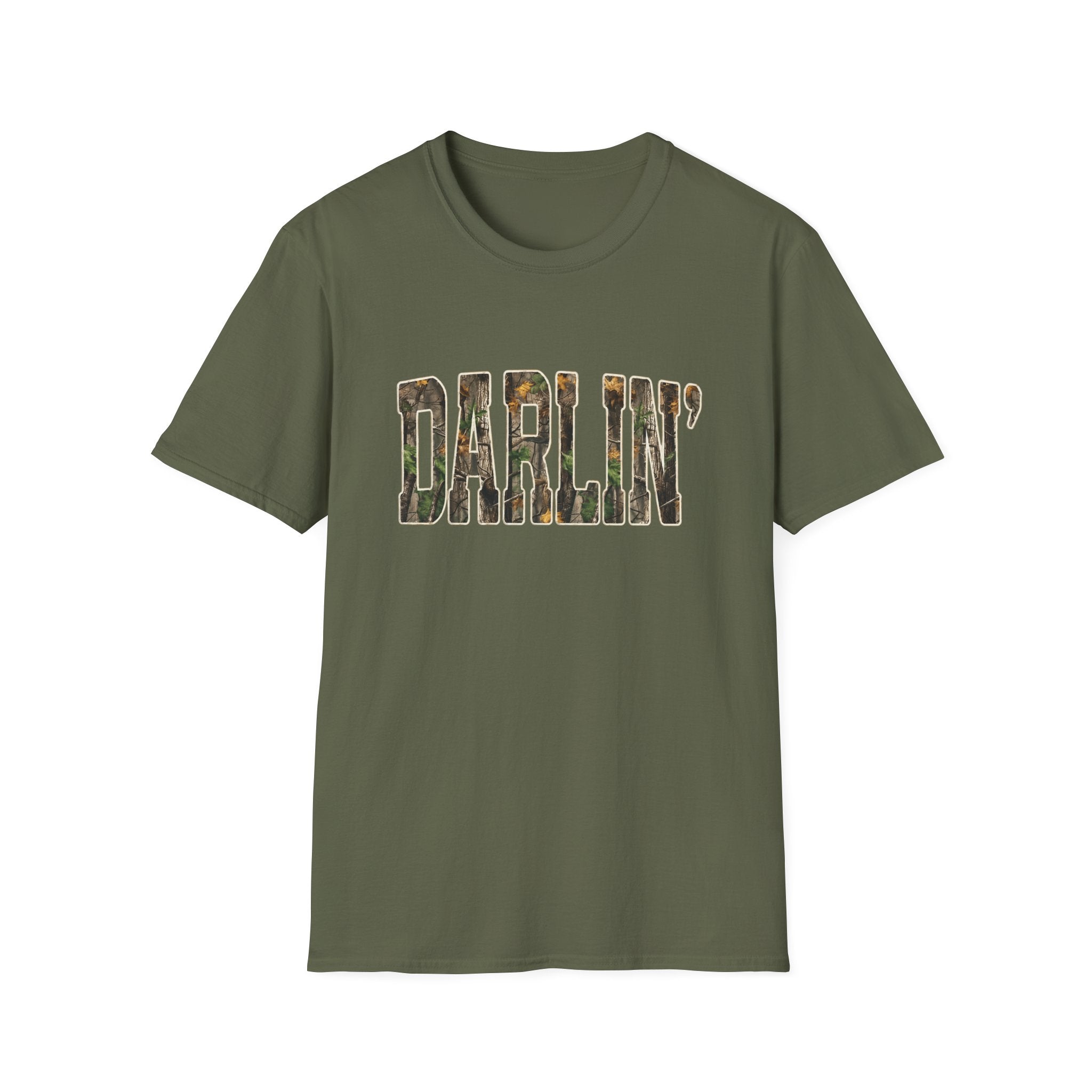 Darlin' Camo Graphic T‑Shirt — Casual Southern Country Tee