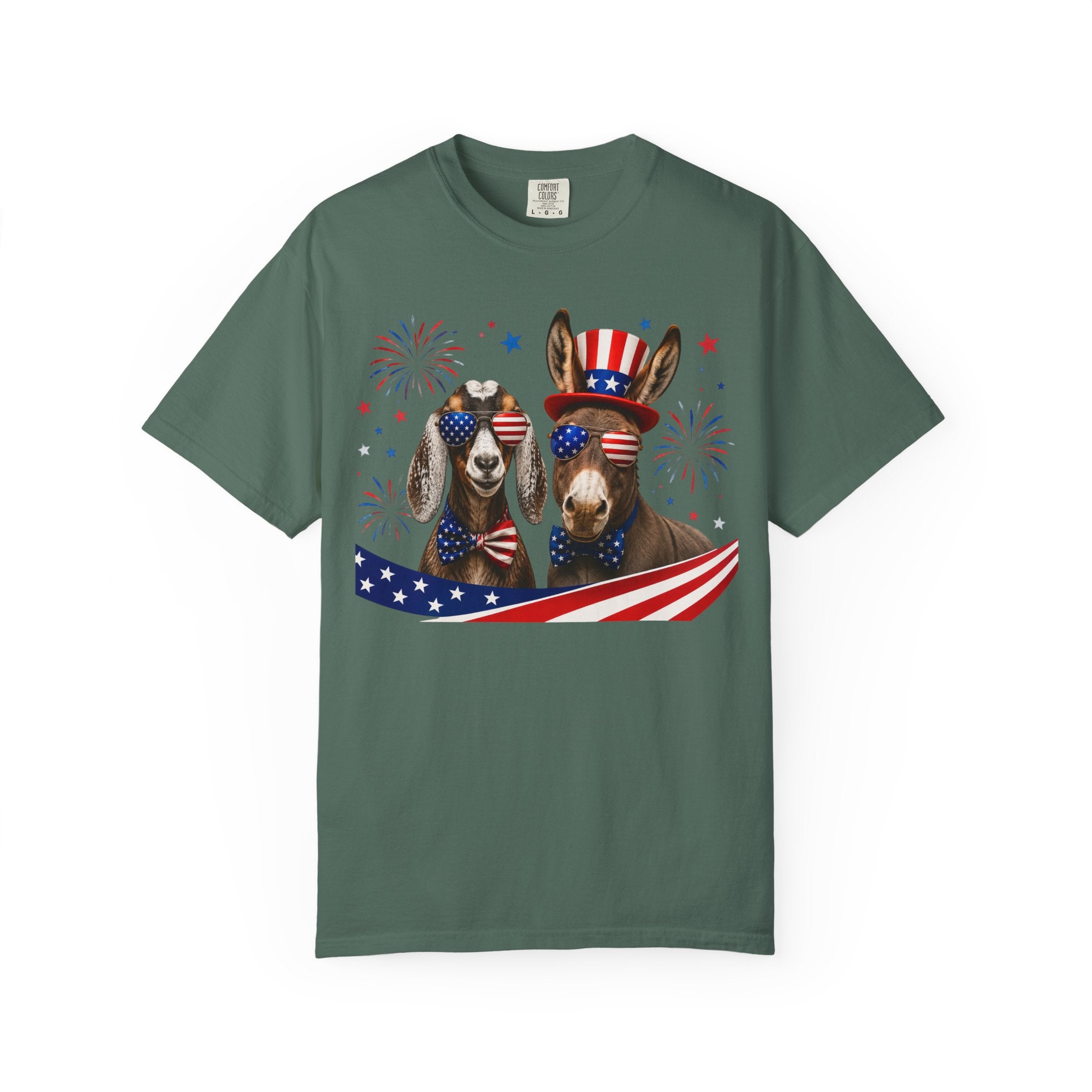 Patriotic Donkeys T-Shirt – 4th of July American Flag Tee