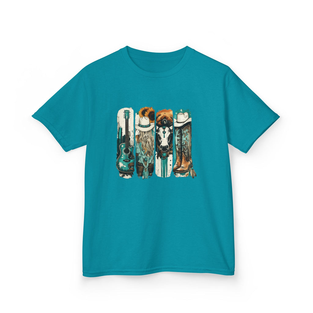 Kids Surfboard Dogs T‑Shirt – Cute Beach Pup Graphic Tee for Kids