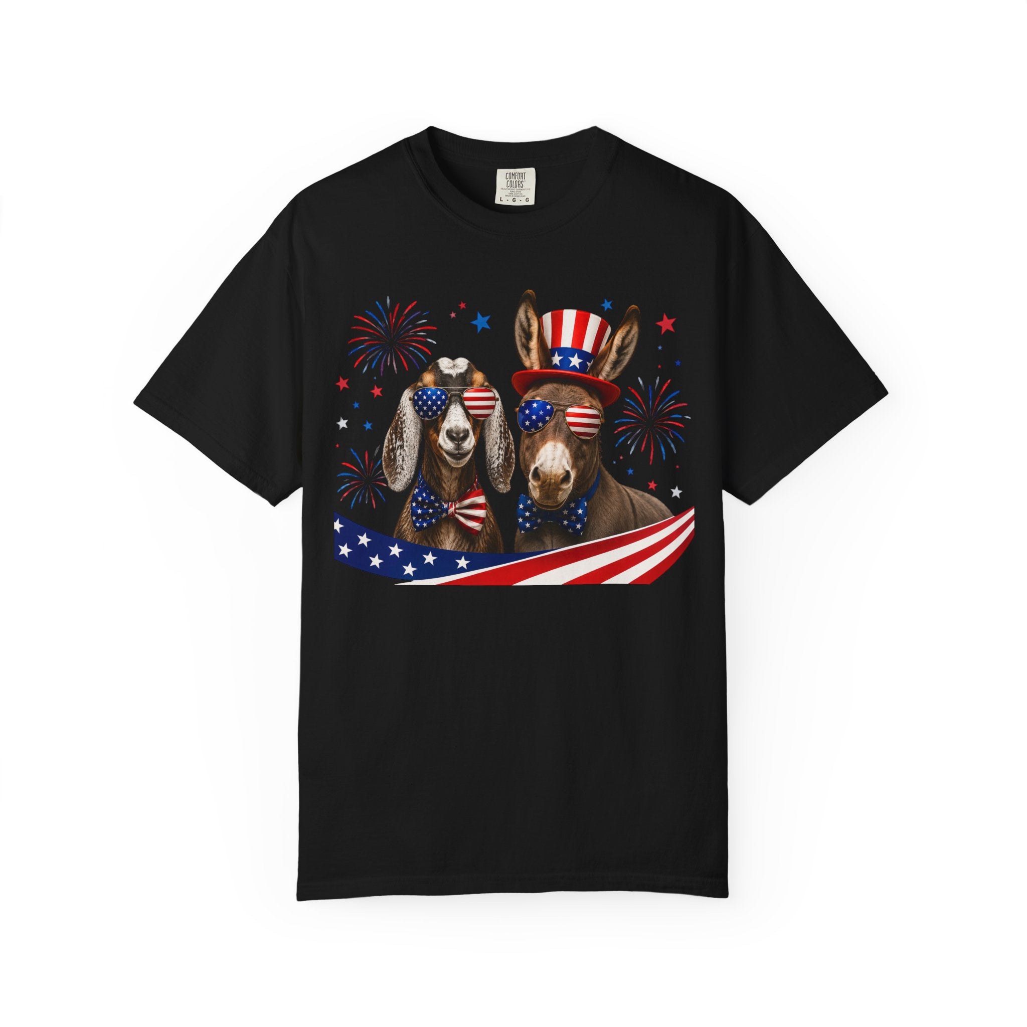 Patriotic Donkeys T-Shirt – 4th of July American Flag Tee