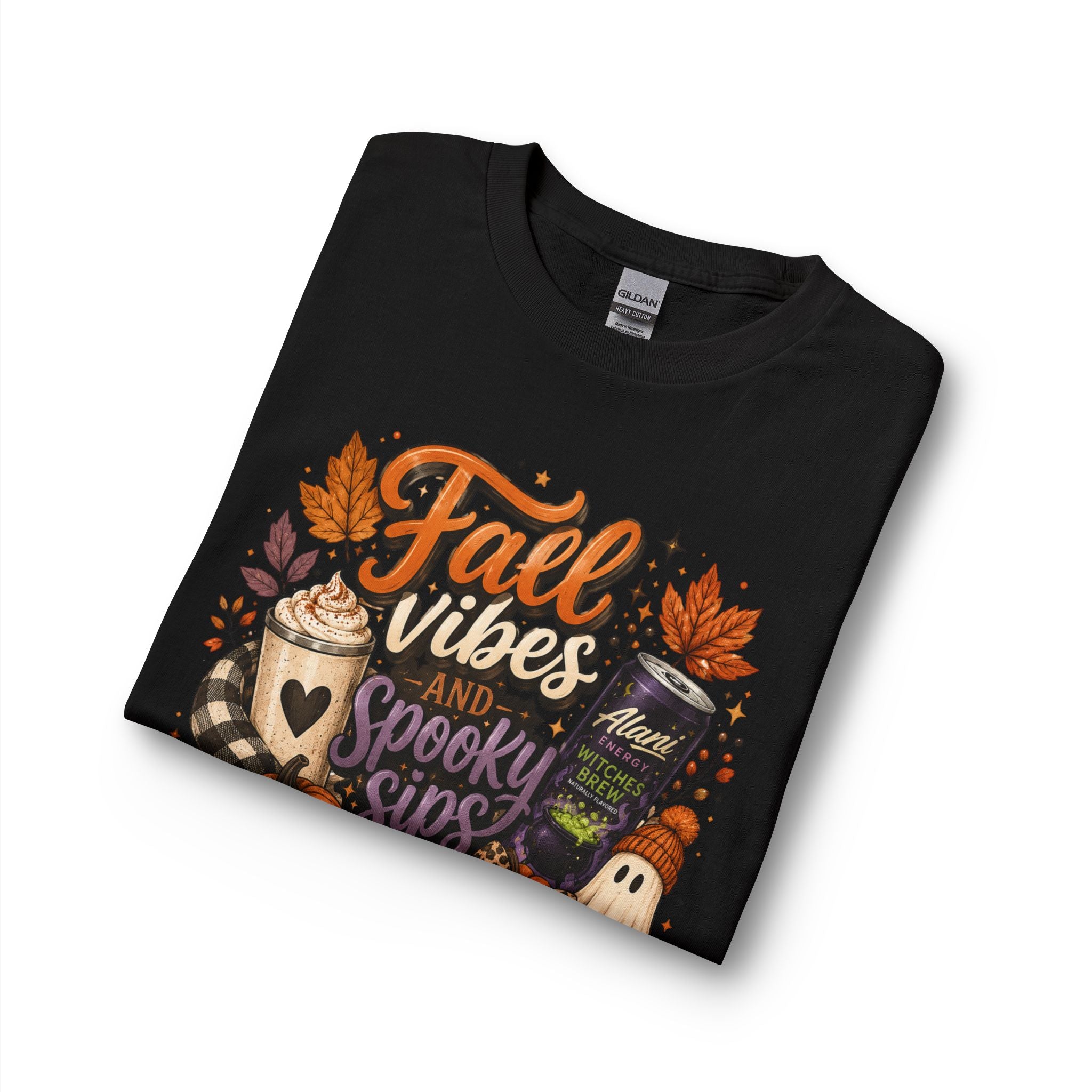 Fall Vibes and Spooky Sips Long Sleeve Tee