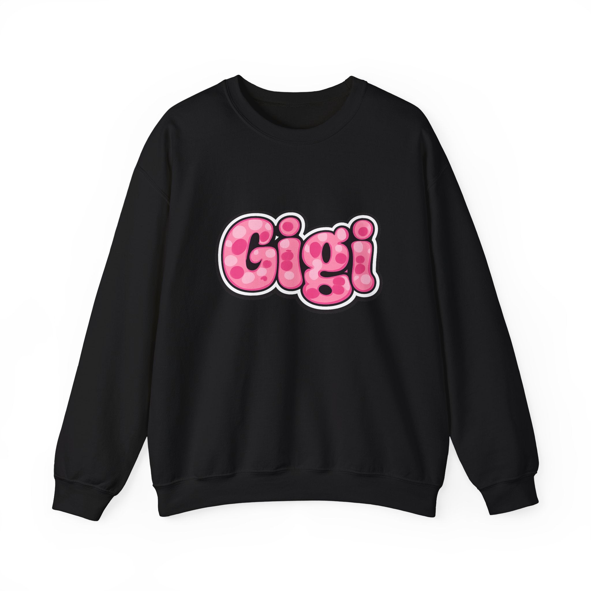 Gigi Pink Bubble Letter Crewneck Sweatshirt