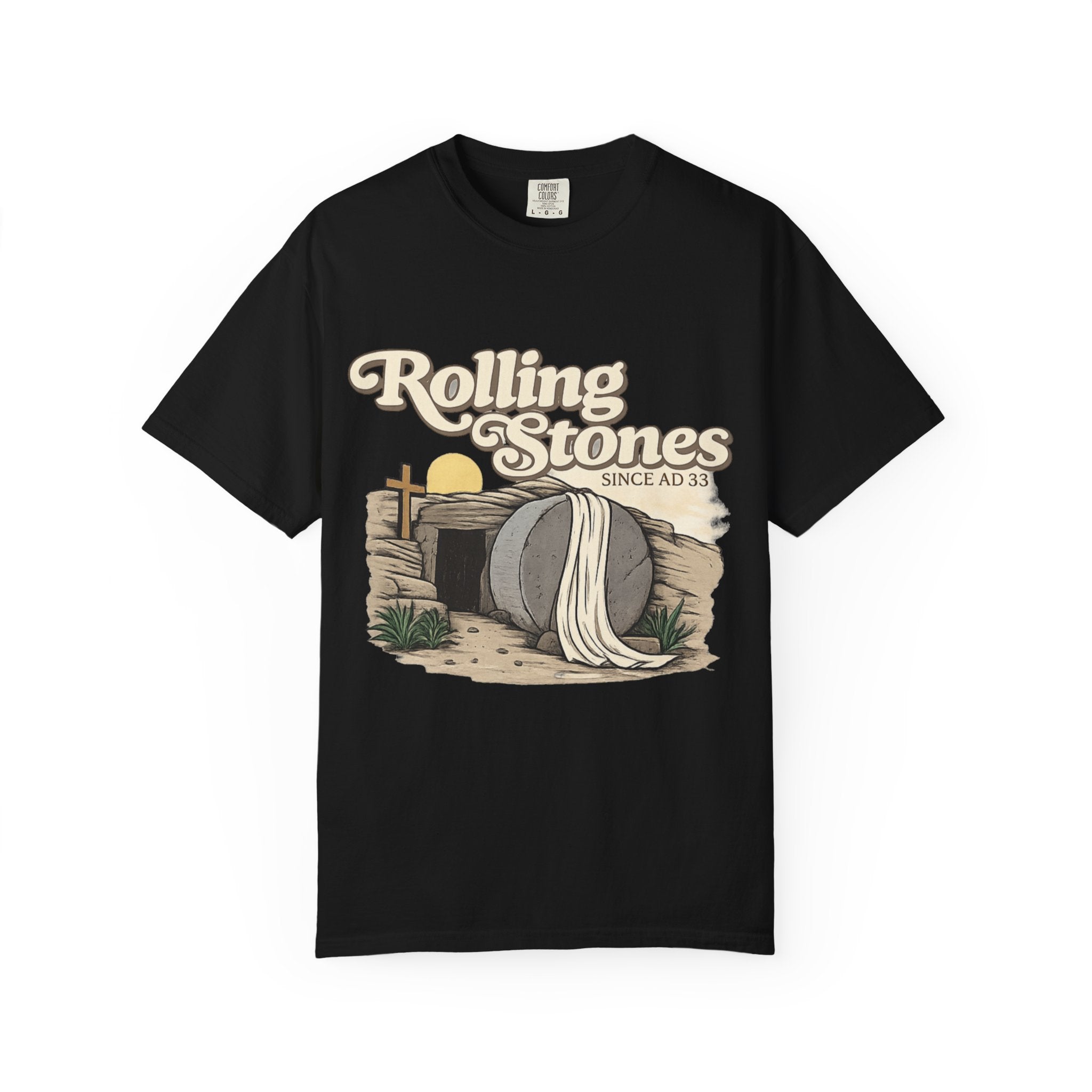 T-Shirt — Vintage 'Rolling Stones' Tomb Design