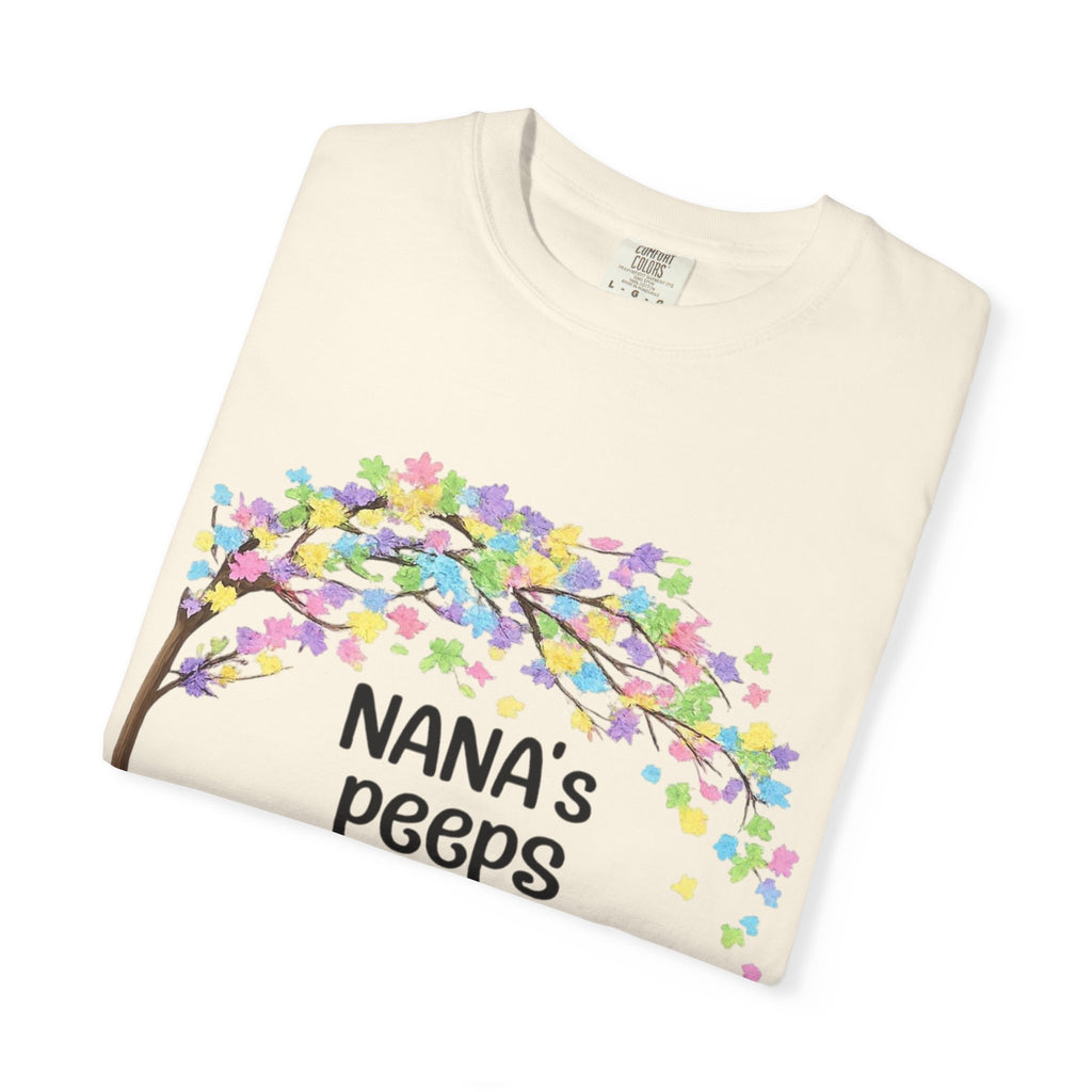 Nana's Peeps Easter T-Shirt — Personalized Grandma Bunny Family Tee