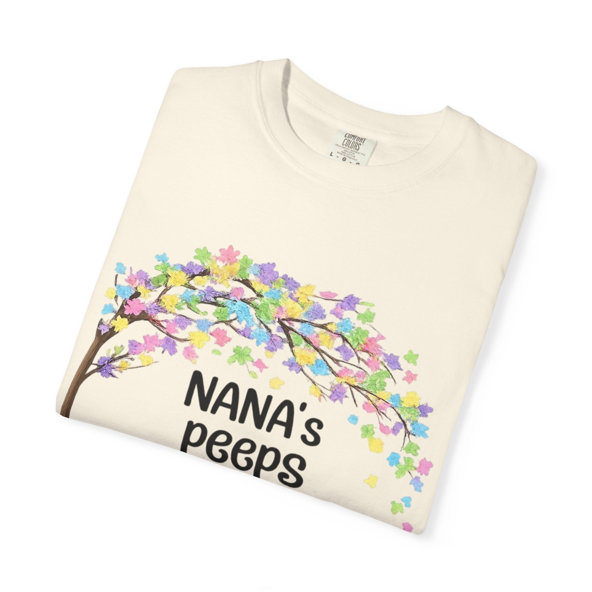 Nana's Peeps Easter T-Shirt — Personalized Grandma Bunny Family Tee
