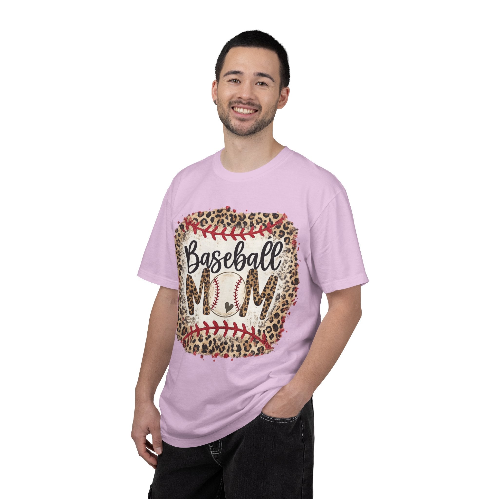 Baseball Mom Leopard Print T-Shirt