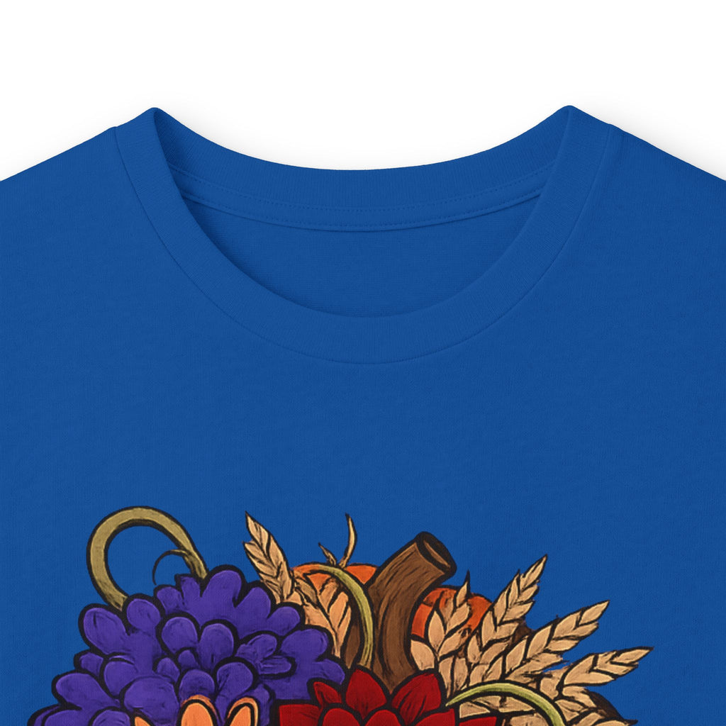 Thankful Mama Long Sleeve Tee — Thanksgiving Floral Cornucopia Shirt