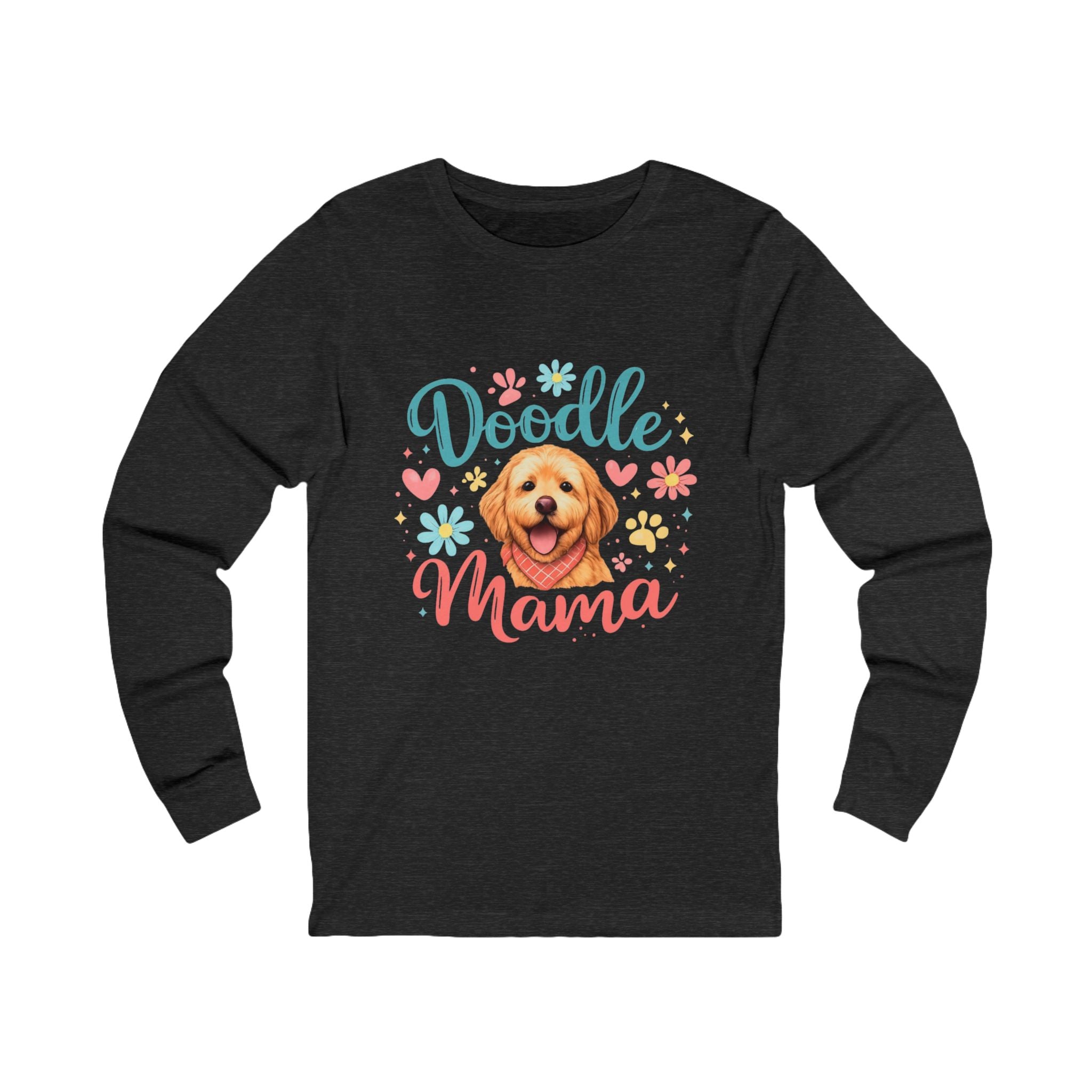 Doodle Mama Long Sleeve Tee — Cute Goldendoodle Dog Mom Shirt