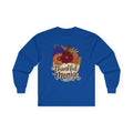 Thankful Mama Long Sleeve Tee — Thanksgiving Floral Cornucopia Shirt