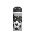 Soccer Mom Stainless Steel Water Bottle — 'Soccer' Graphic Sports Bottle