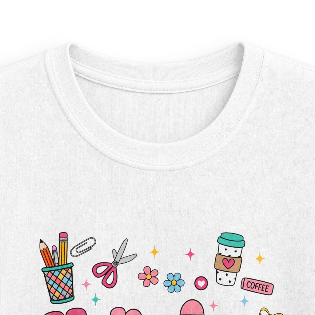 Kids 'Kindergarten' Cute Doodles T-Shirt — Colorful Back-to-School Tee for Girls & Boys
