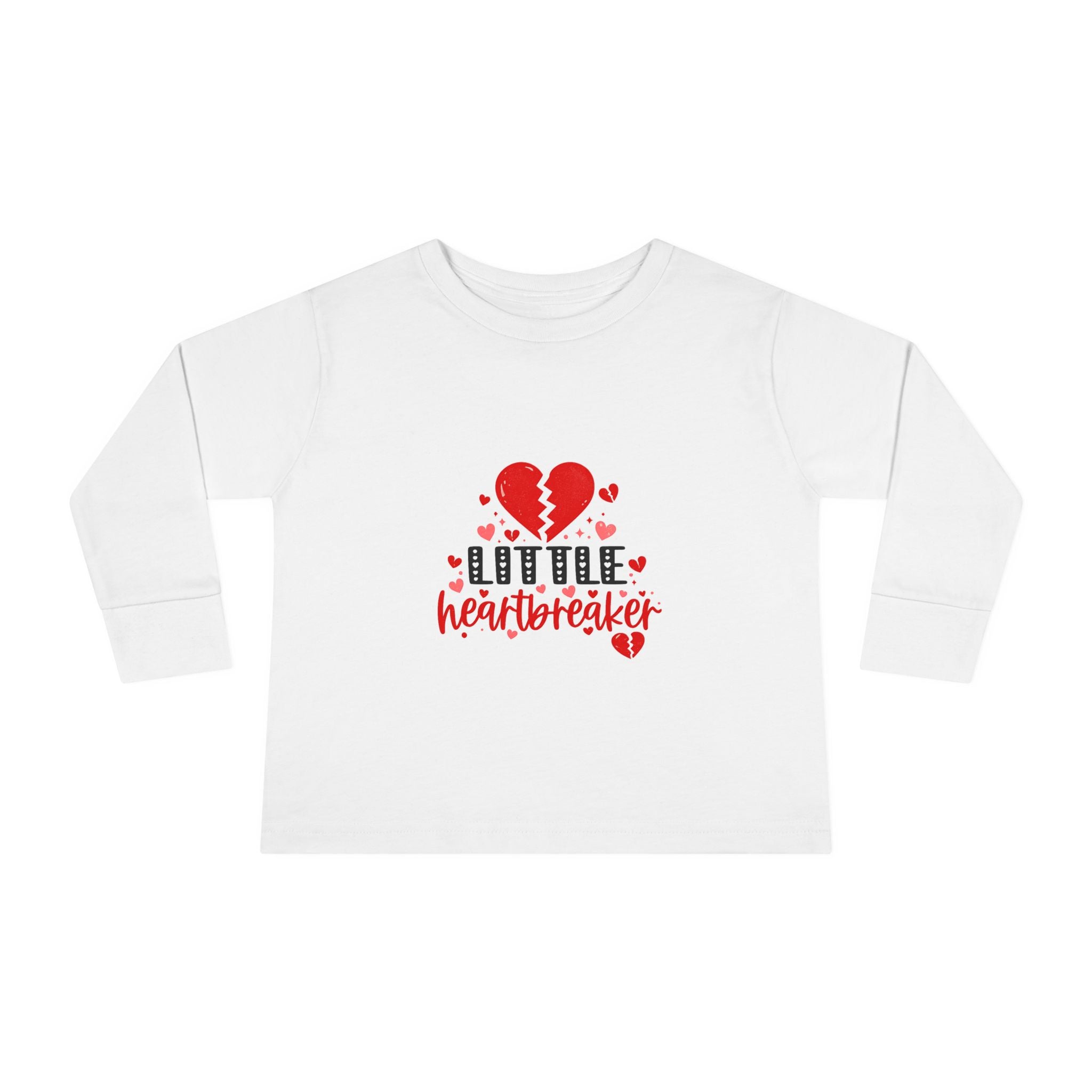 Little Heartbreaker Toddler Long Sleeve Tee — Cute Valentine’s Day Shirt for Babies & Toddlers
