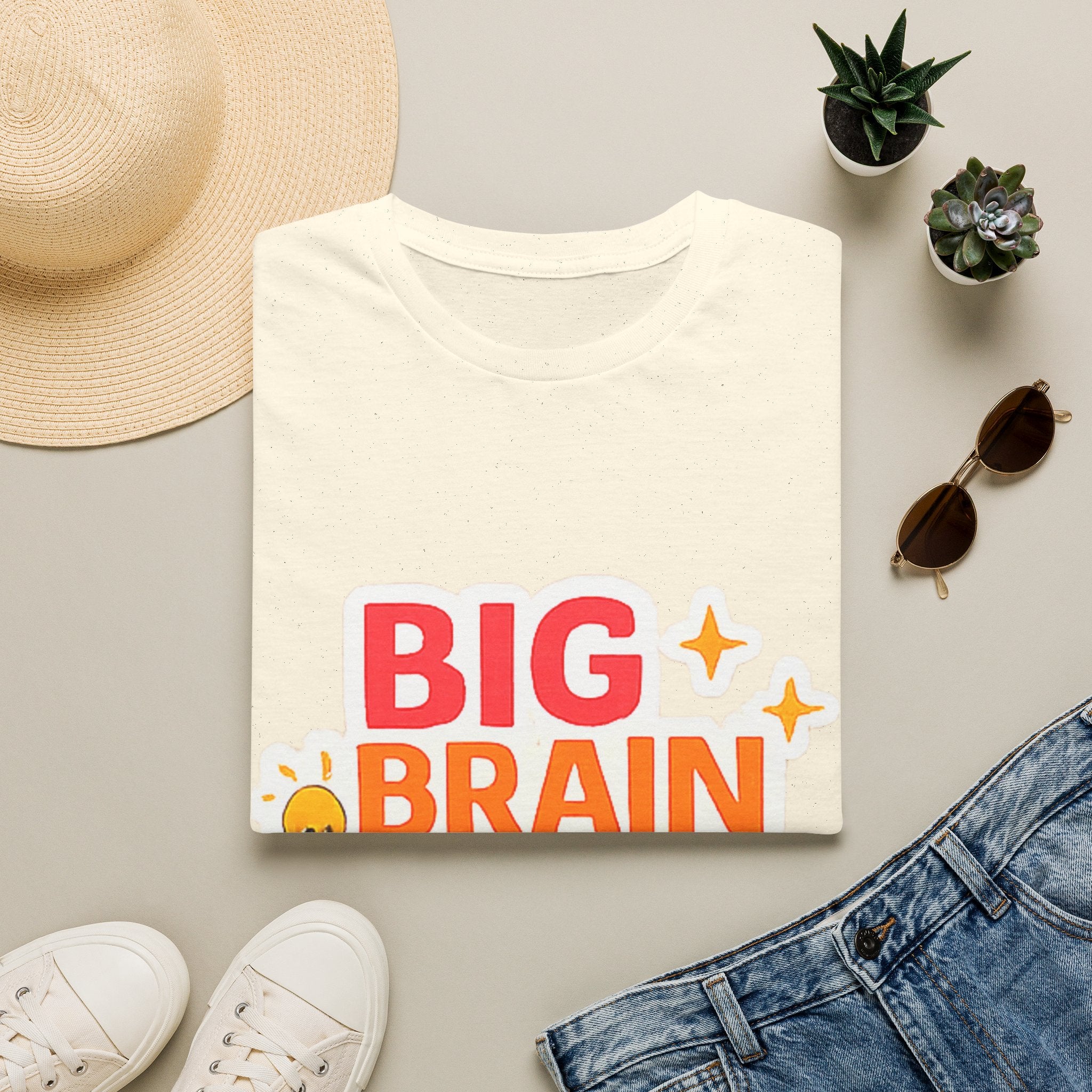 Big Brain Energy T-Shirt — Funny Motivational Graphic Tee