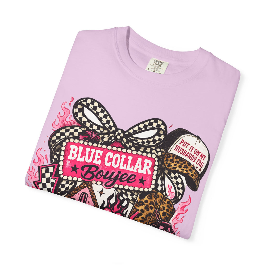 Blue Collar Boujee T-Shirt – Retro Western Cowgirl Graphic Tee