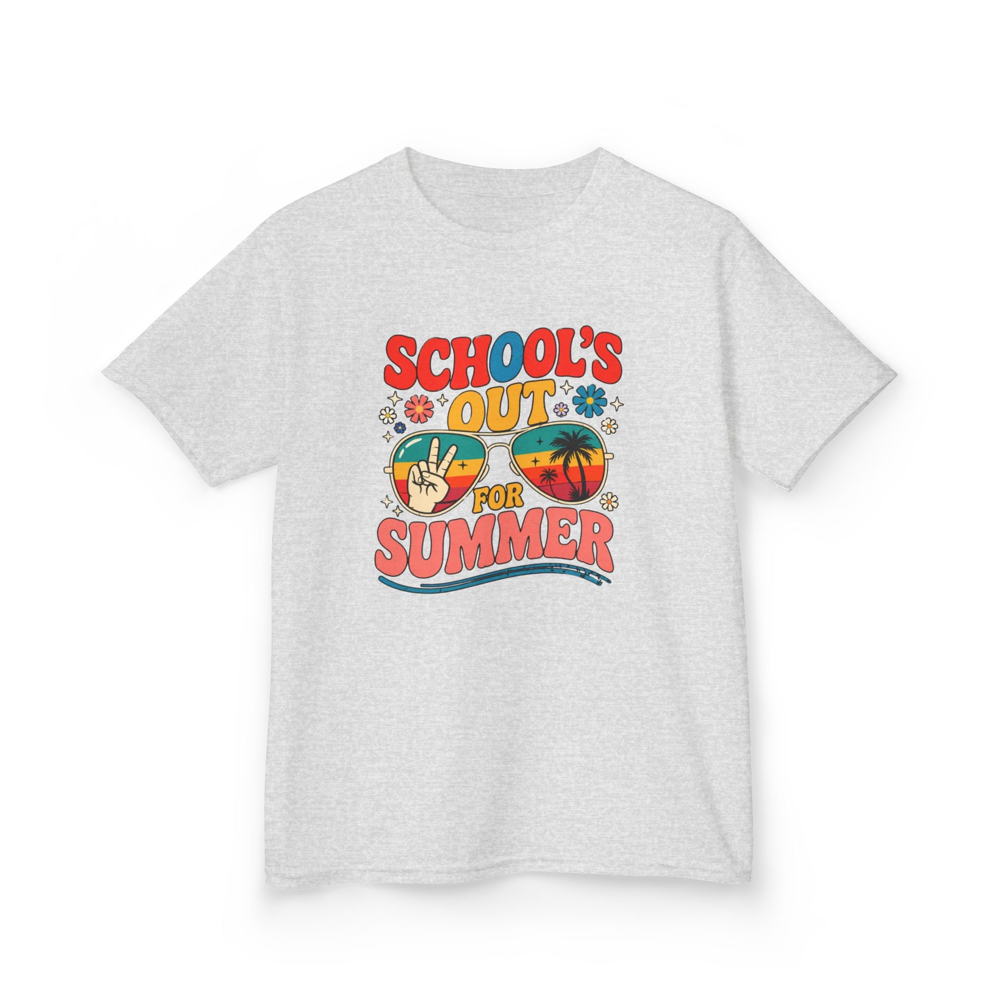 School's Out for Summer Kids T‑Shirt — Retro Beach Vacation Tee