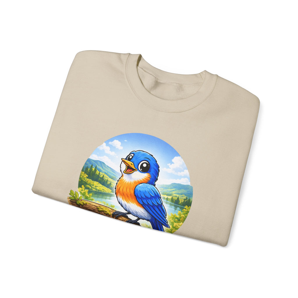 Bluebird Crewneck Sweatshirt — Copeland Bluebirds Vintage School Mascot Design