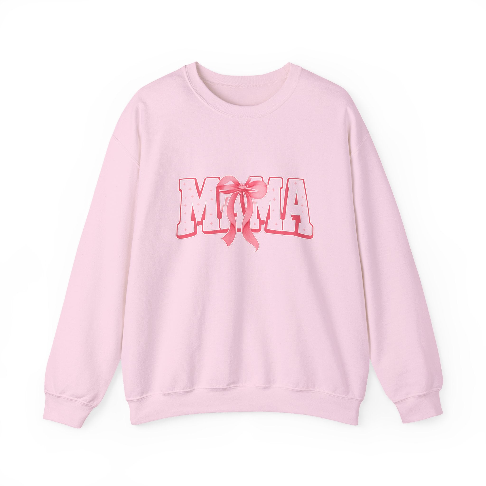 Mama Crewneck Sweatshirt — Pink Ribbon Graphic Mother's Day Pullover
