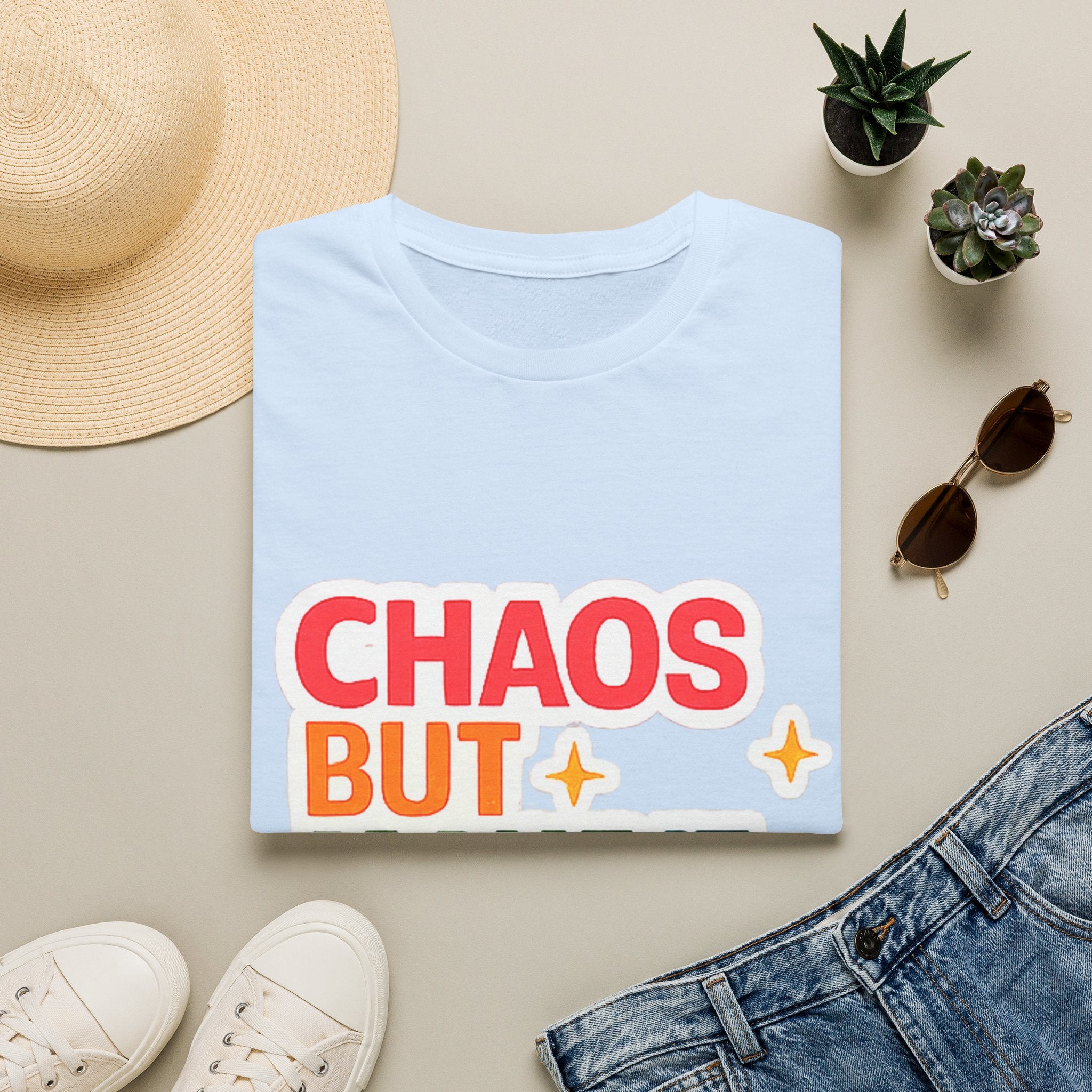 T-Shirt — "Chaos But Make It Academic" Retro Academic Humor Tee