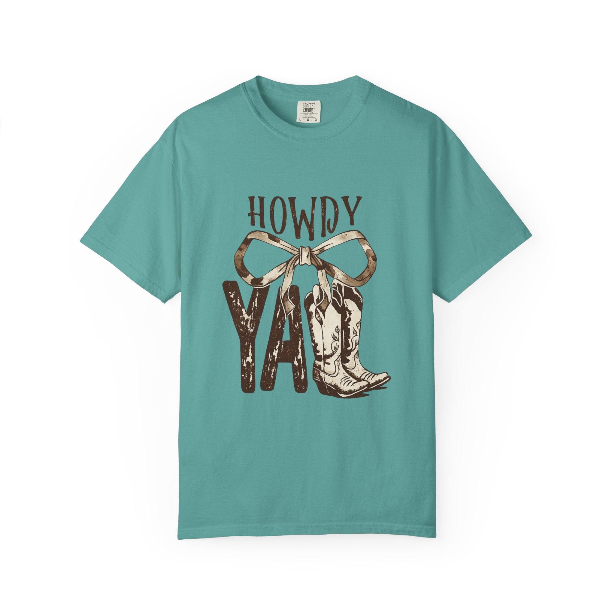 Howdy Y'all Cowboy Boots T-Shirt — Western Graphic Tee