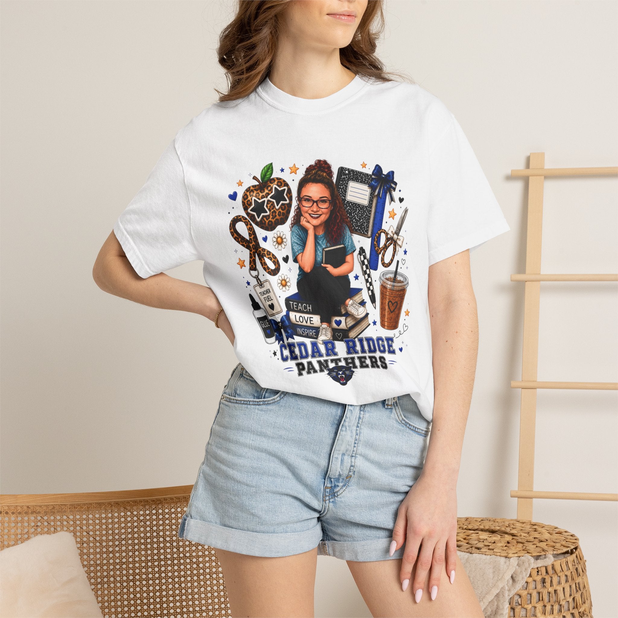 Cedar Ridge Panthers Teacher Graphic T-Shirt